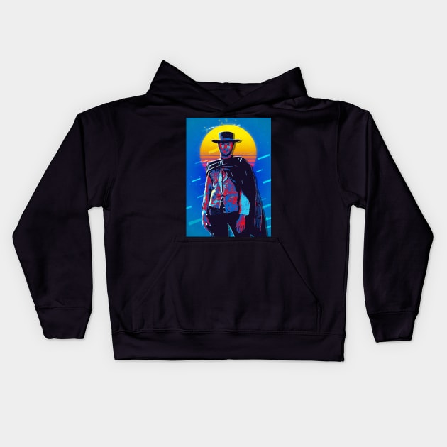 Clint Eastwood Kids Hoodie by Durro